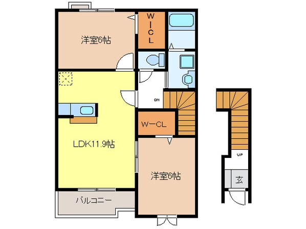 ブリッサ　Ａ・Ｂの物件間取画像